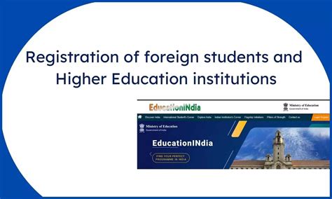 ALL Foreign Students, Higher Education Institutes need to register on ...
