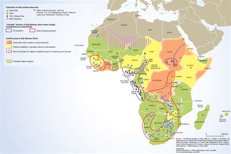 Resources Of Africa Map