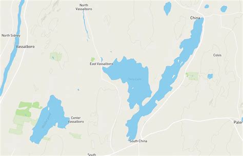 Map Of China Lake Maine at Ethel Montoya blog