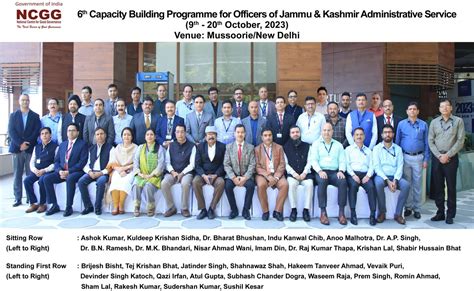 Capacity Building Programme - Jammu & Kashmir | National Centre for ...