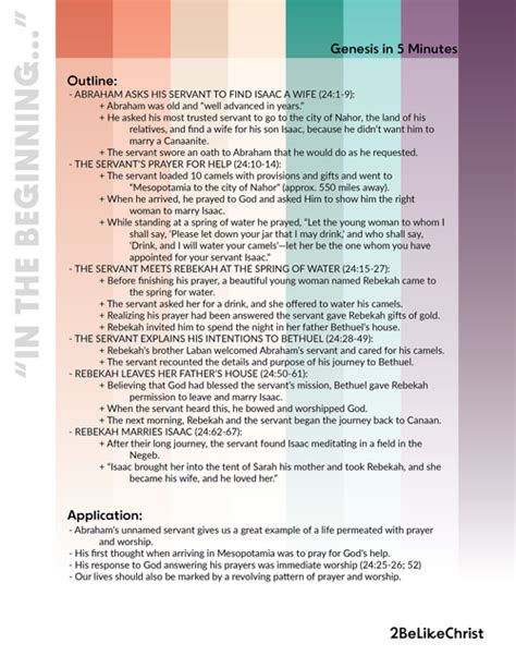 Image result for Genesis 24 Lessons