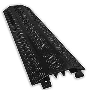 EZ Runner PVC Drop Over Cable Ramp - 3 Channel - Black : Amazon.in ...