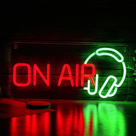 Amazon.com : Dimmable ON AIR Neon Sign LED ON AIR Light Sign USB ...