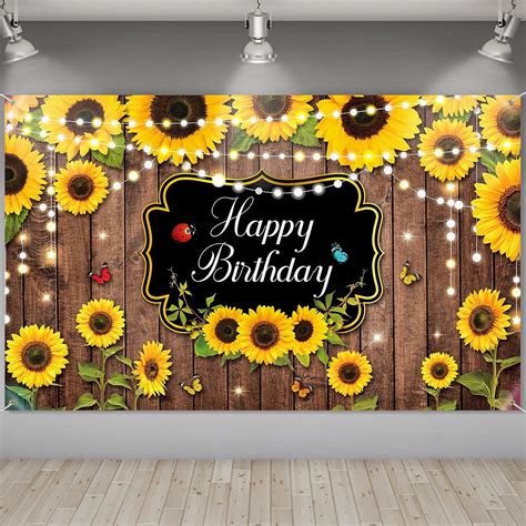 Tatuo Rustic Sunflower Birthday Party Decorations - India | Ubuy