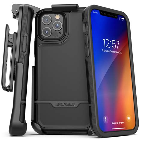 iPhone 12 Pro Max Rebel Case And Holster Black - Encased