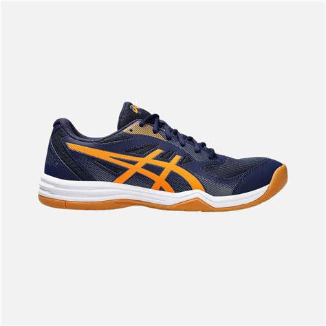 Asics UPCOURT 5 Men's Badminton Shoes -Peacoat/Shocking Orange – Gambol