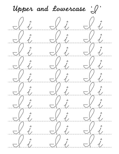 Cursive 'I' worksheets to practice capital, upper and lowercase letter ...