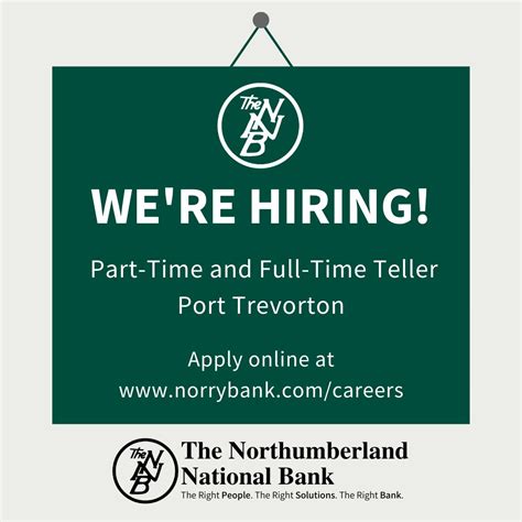 The Northumberland National Bank on LinkedIn: Come join our team in ...