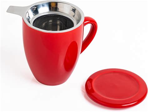 Buy EZ Life Glass Mug with Steel Infuser & Lid - Borosilicate Glass ...