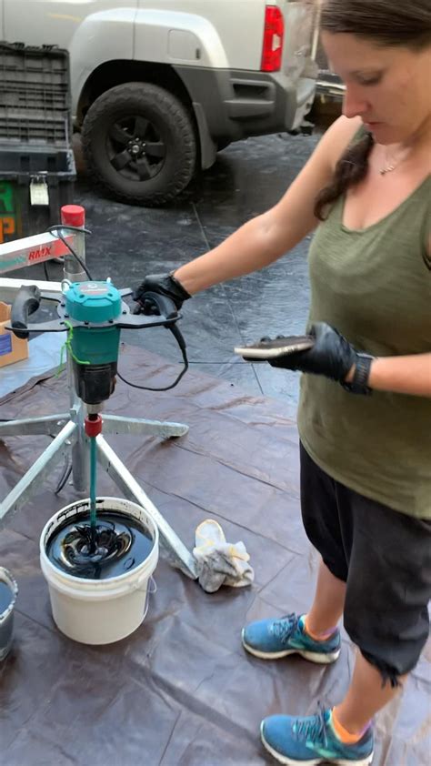 Mixing epoxy for garage floors – Artofit