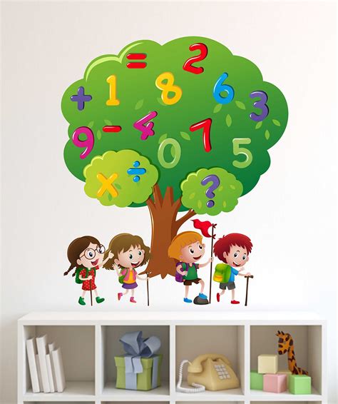 Buy Wallstick Number Tree wallsticker (Vinyl 60 cm 75 cm) Online at Low ...