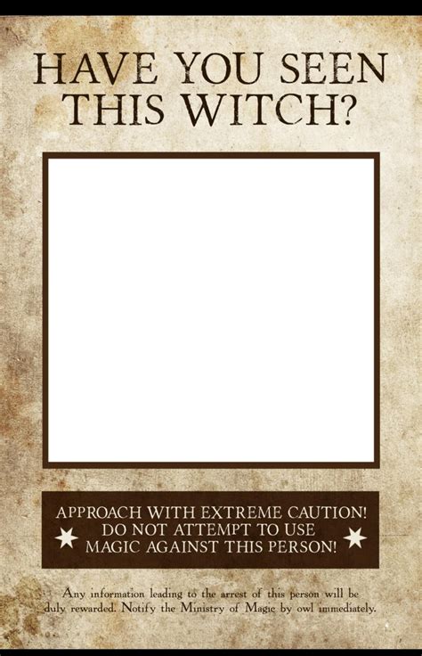 Harry Potter Wanted Posters Printable Free - Educational Printable ...