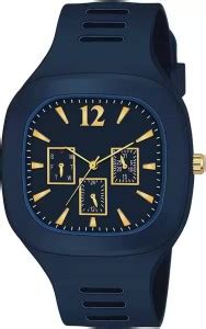 QALIBA A Choras 4 Colours Watches Square Multi DIAL Analog Silicon PU ...