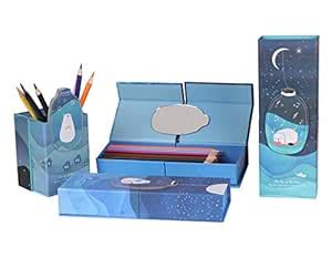Pack of 4 Magic Pencil Case, 2 in 1 Convertible Standing Pen Holder ...