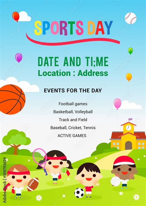 Sports Poster Kids Made 的图像结果