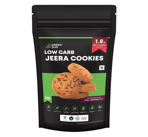 Buy Green Sun Low Carb Jeera Cookies Online from Green Sun at Best Price