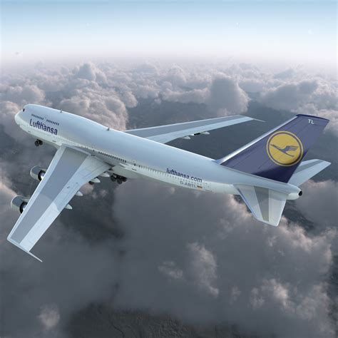 Boeing 747 300 Lufthansa 3D model | 3D Molier International