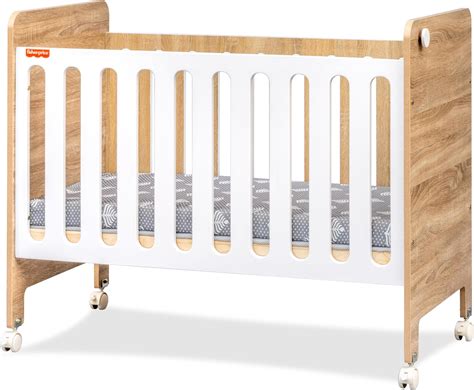 Buy Fisher-Price Romania Baby Crib with Wheels and Adjustable Height 0 ...