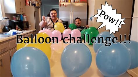 popping balloon challenge!!