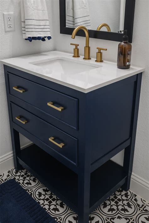 Shuford 30" Single Bathroom Vanity … curated on LTK | Blue bathroom ...