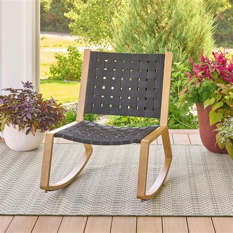 Free Shipping! Better Homes & Gardens Outdoor Handwoven Low Rocking ...
