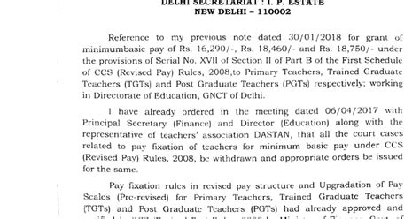 Education Minister Sh. Manish Sisodiya ji order Secretary Education to ...