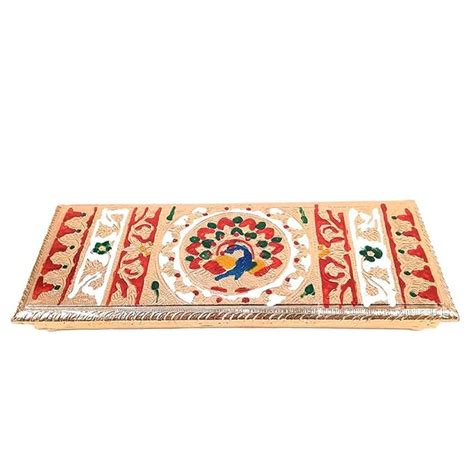 Apka Mart The Online Shop Wooden Minakari Chowki Patla | Wooden Bajot ...