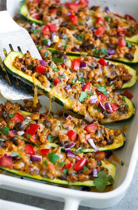 Taco Zucchini Boats - Cooking Classy