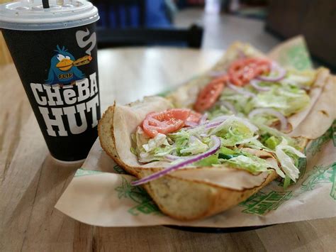Cheba Hut "Toasted" Subs menu in Albuquerque, New Mexico, USA
