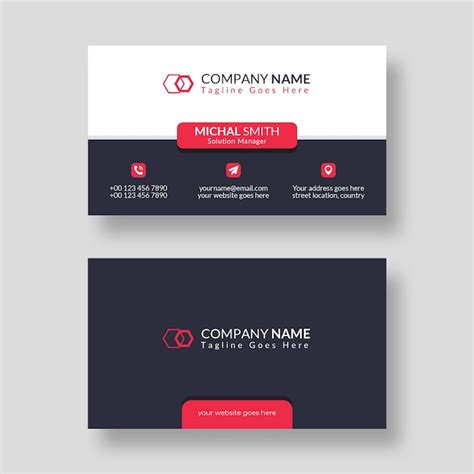 Clean Business Card Design 的图像结果