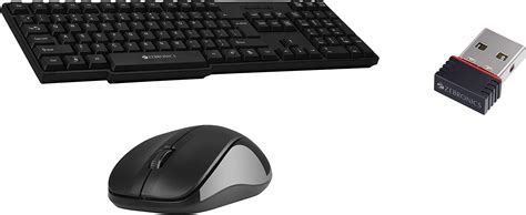 Amazon.in: Buy Zebronics Zeb-Companion 107 Wireless Keyboard and Mouse ...