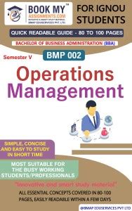 IGNOU BMP 002 Operations Management Quick Readable Notes | Important ...
