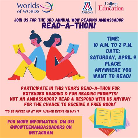 3rd Annual Read-a-thon • Worlds of Words