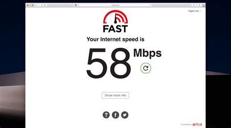 Comcast Speed Test 的图像结果