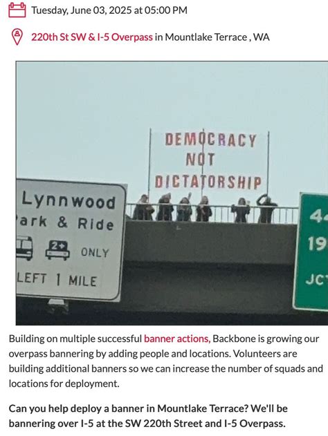 Mountlake Terrace 220th St SW & I-5 Overpass Banner Team, 220th St SW ...