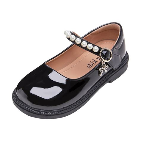 eczipvz Girls Dress Shoes Size 1 Classic Dress Shoes Little Kid PU ...