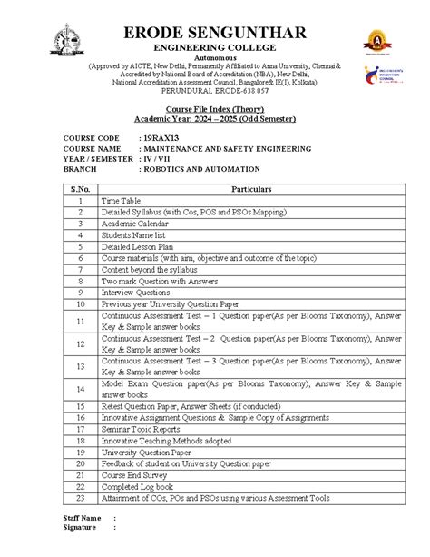Course File Index MSE - AAAAAAAAAA - ERODE SENGUNTHAR ENGINEERING ...