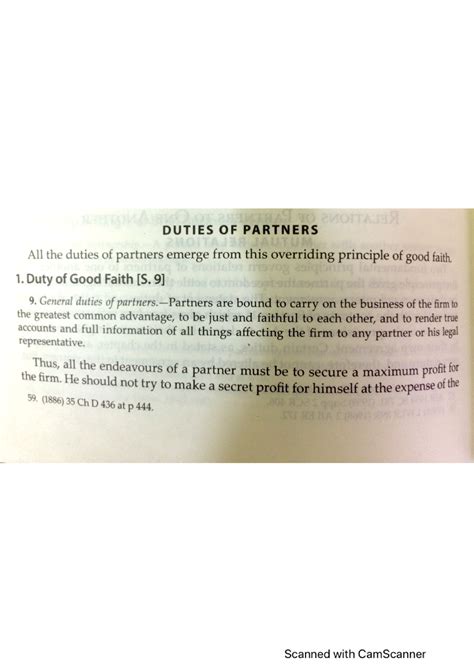 Duties of partners - Lecture notes on law of contract - Law Of Contract ...