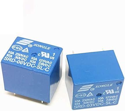 CentIoT - 6V DC SONGLE Power Relay SRD-6VDC-SL-C DIP-5 - Non Latching ...