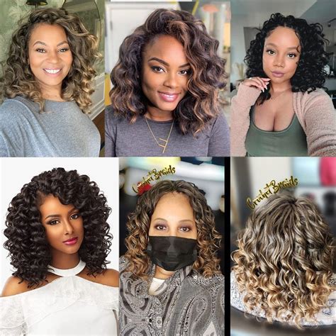 Ocean Wave Crochet Hair for Black Women - 9 Inch Deep Wave Curly ...