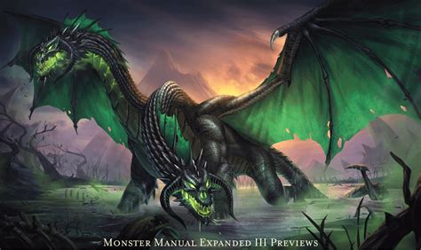 [ART] MME III Art Previews: The Two-Headed Dragon Template. : r/DnD