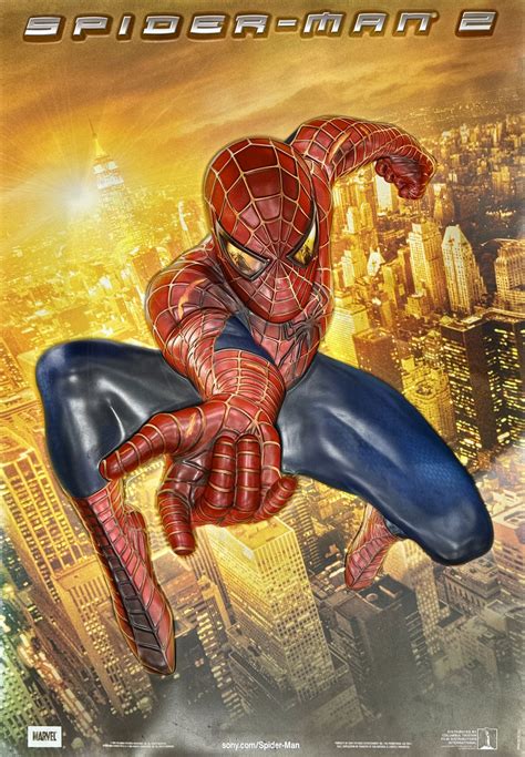 Original Spider-Man 2 Movie Poster - Tobey Maguire - Peter Parker