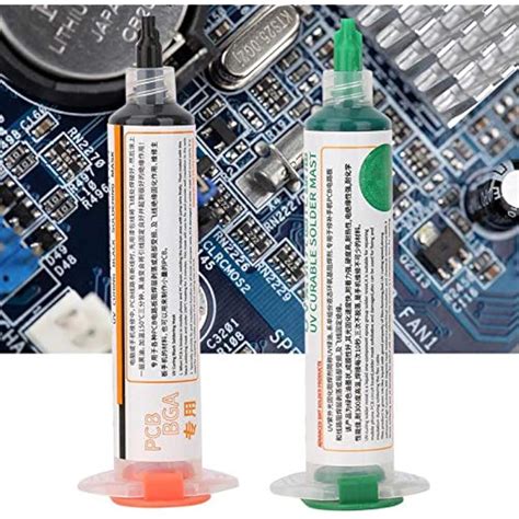ASHATA Solder Mask Ink, 2 Pcs Black + Green, UV India | Ubuy