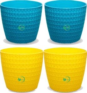 Oshi Greens Indoor plastic flower pot size 5 inches for small plants ...