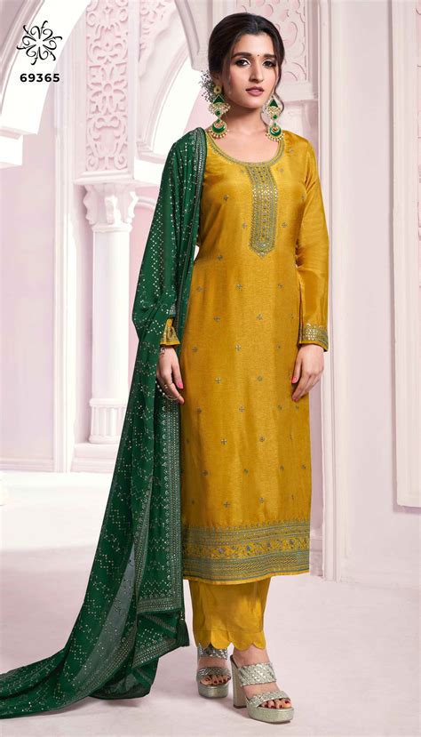 Vinay Kuleesh Siya Embroidered Designer Salwar Suits