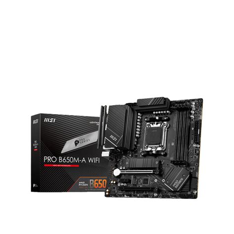 MSI PRO B650M-A WIFI DDR5 AM5 Motherboard with 2.5G LAN & Wi-Fi 6E ...