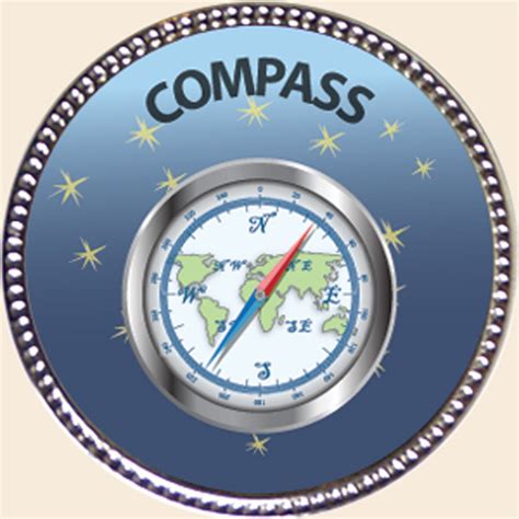 Buy Compass, Award, 1 inch dia Silver Pin 'Outdoor Skills Collection ...