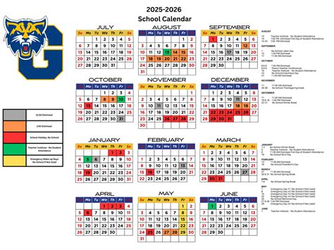 2025-2026 School Calendar | Galva CUSD 224