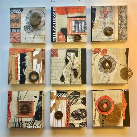 Nine Piece Collage Grid, Mixed Media - Etsy | Collage art mixed media ...