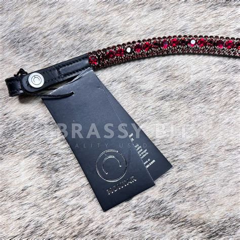 F/S Montar Dlux Bling English Bridle Browband – Brassy Bit Tack